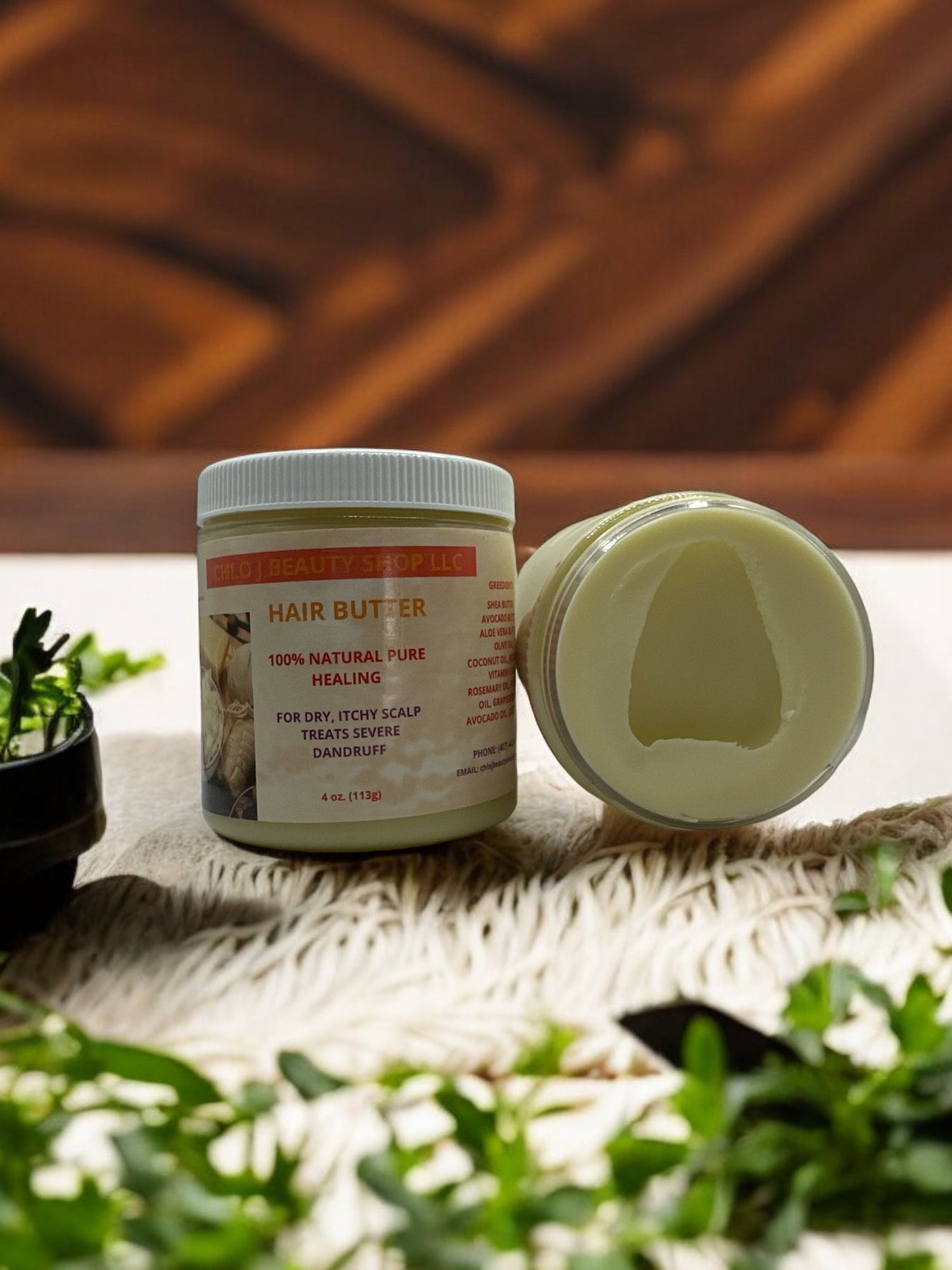 HAIR BUTTER, 100% NATURAL PURE HEALING