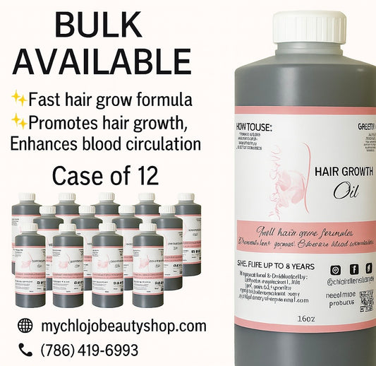 HAIR  GROWTH OIL 16oz (Whole Case,Kès 12 bottles) – Best Value