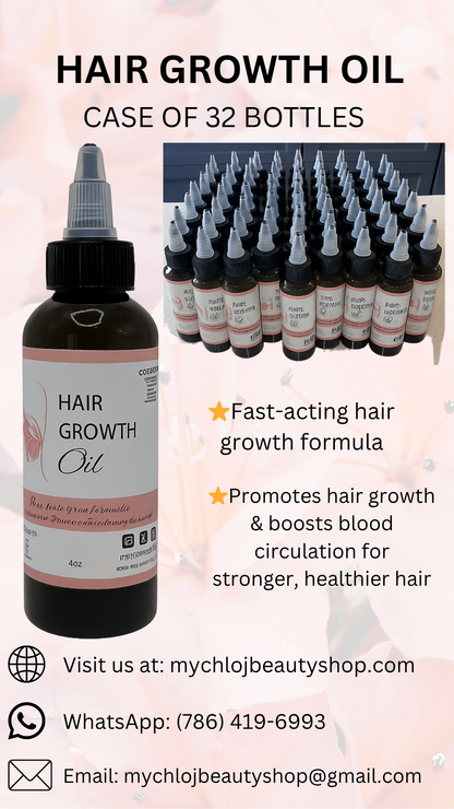 HAIR  GROWTH OIL 4oz (Whole Case,Kès of 32 bottles) – Best Value