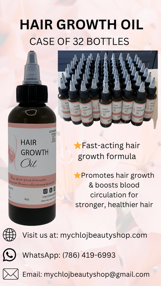 HAIR  GROWTH OIL 4oz (Whole Case,Kès of 32 bottles) – Best Value