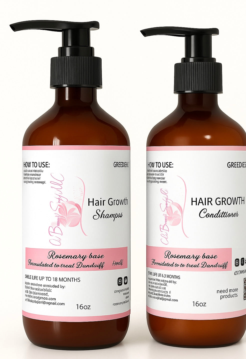 Hair Growth Shampoo & Conditioner Set